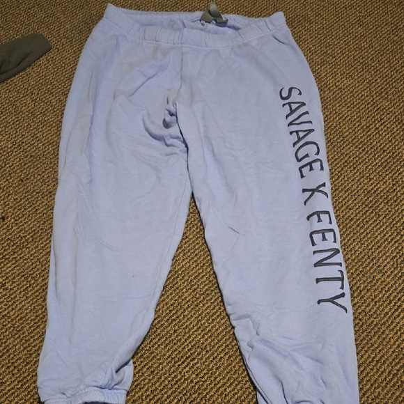 Savage X Fenty Pants - Savage X Fenty Light Blue/periwinkle Joggers Sweatpants Plus